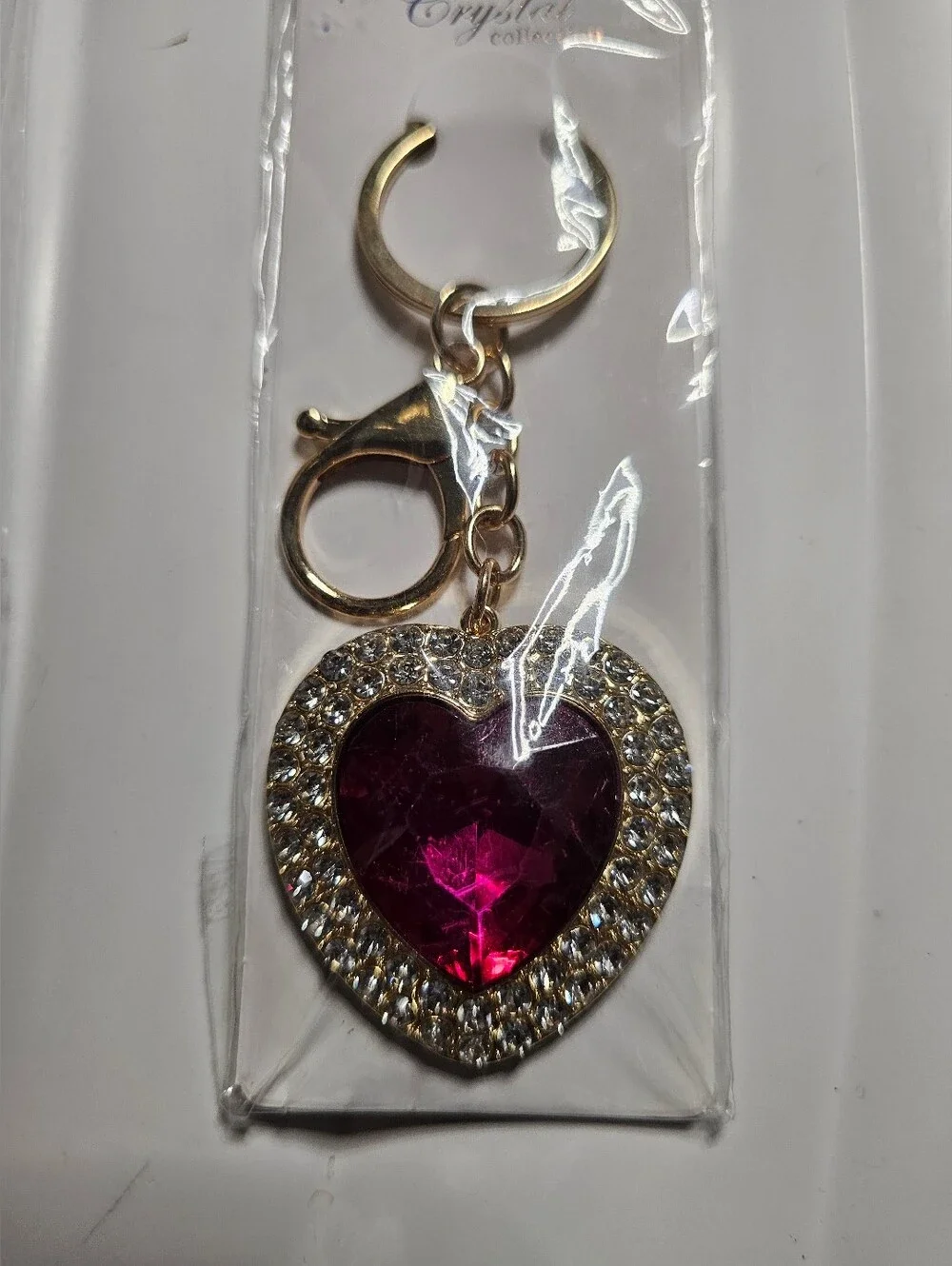 Crystal (Pick 1) Keychains/Bag Charms - Butterfly Or Hearts